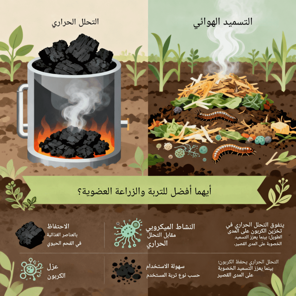 Pyrolysis vs. Aerobic Composting