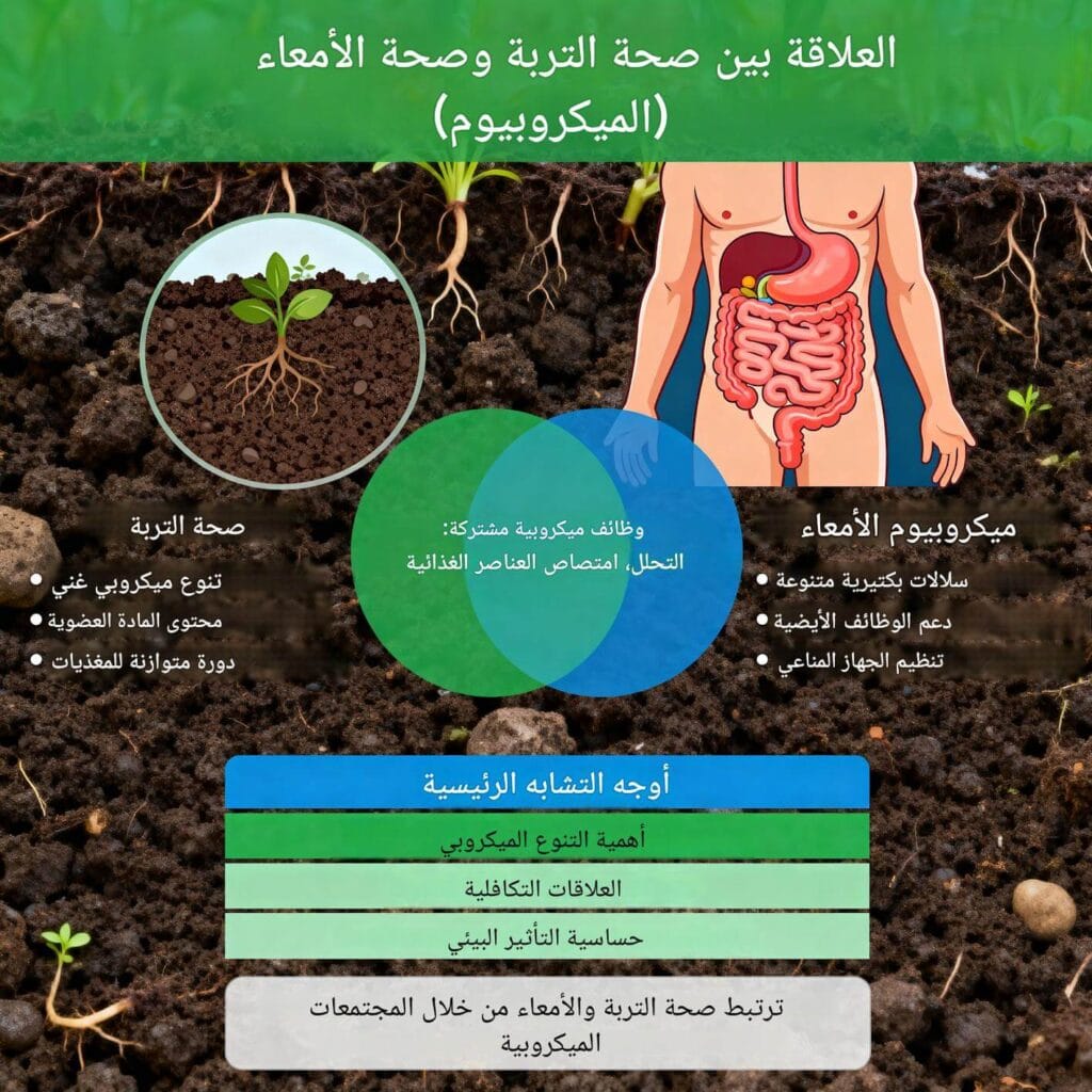 صحة التربة وصحة الأمعاء سر الميكروبيوم