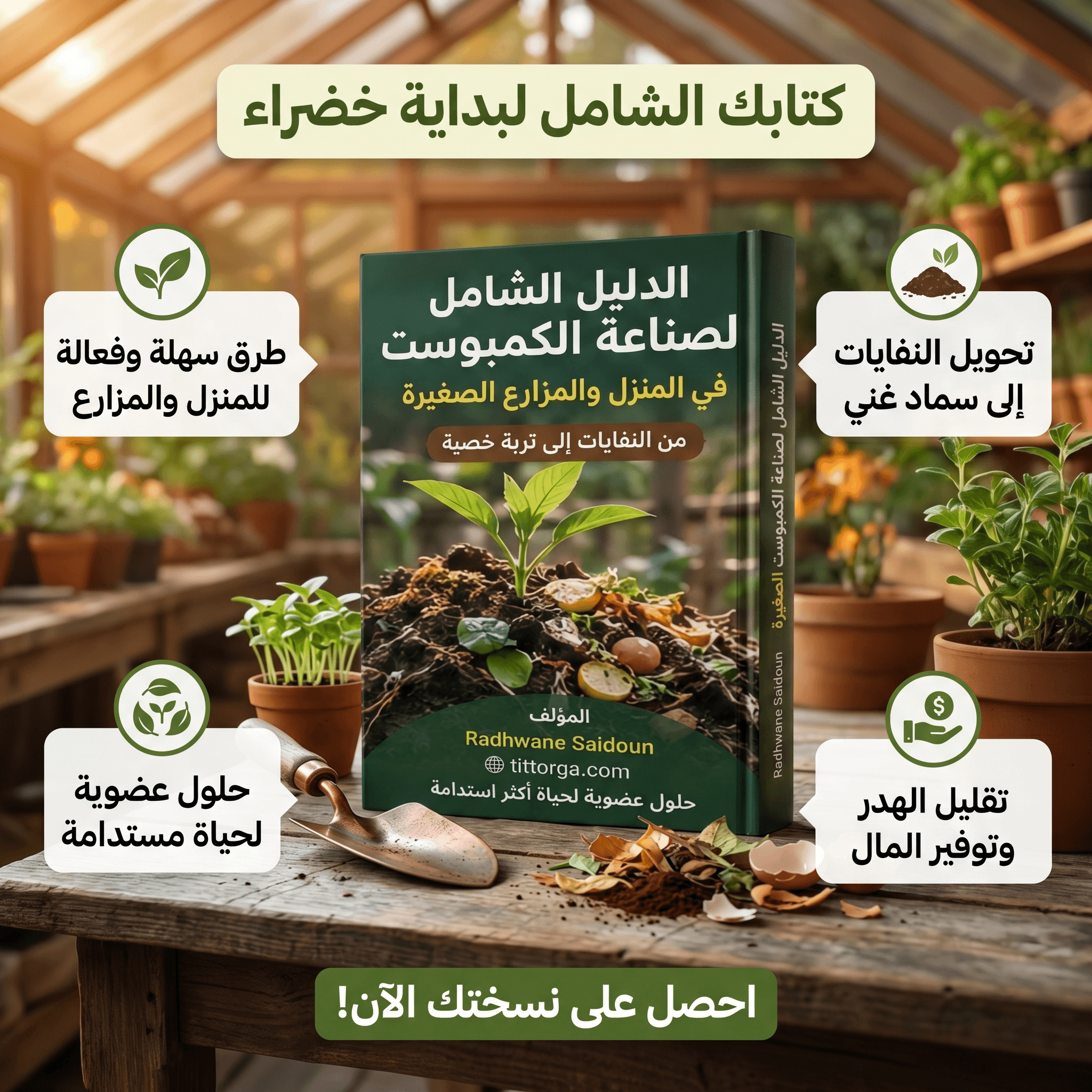 حوّل نفاياتك إلى سماد عضوي احترافي وزراعة أقوى خلال أسابيع — دليل عملي خطوة بخطوة 2 حوّل نفاياتك إلى سماد عضوي احترافي وزراعة أقوى خلال أسابيع — دليل عملي خطوة بخطوة - الصورة 2