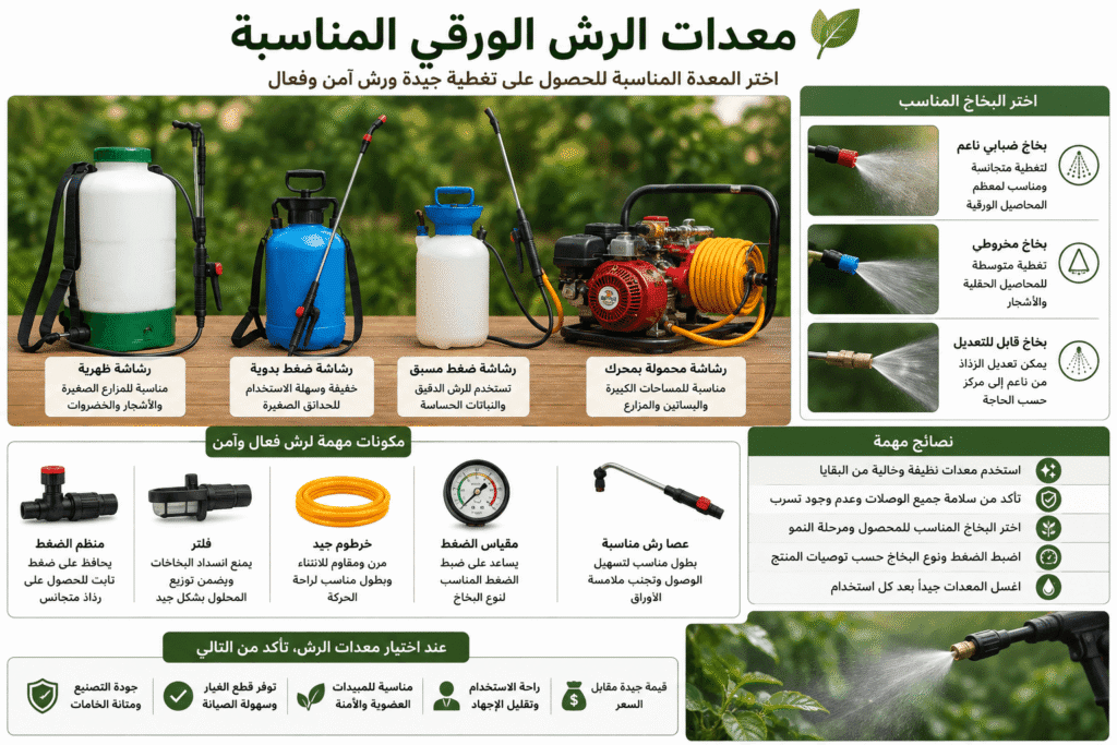 أعراض نقص العناصر الصغرى وعلاجها بالرش العضوي 8 استخدم بخاخًا ناعم الرذاذ لتغطية جيدة دون إهدار